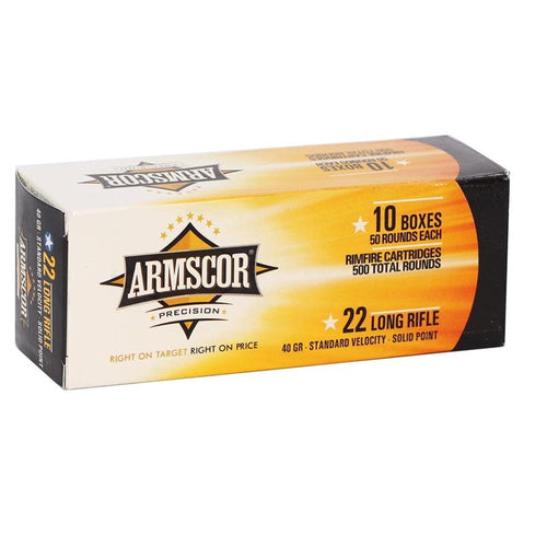 Armscor Precision 22 Long Rifle Ammo 40 Grain (5000 rds)